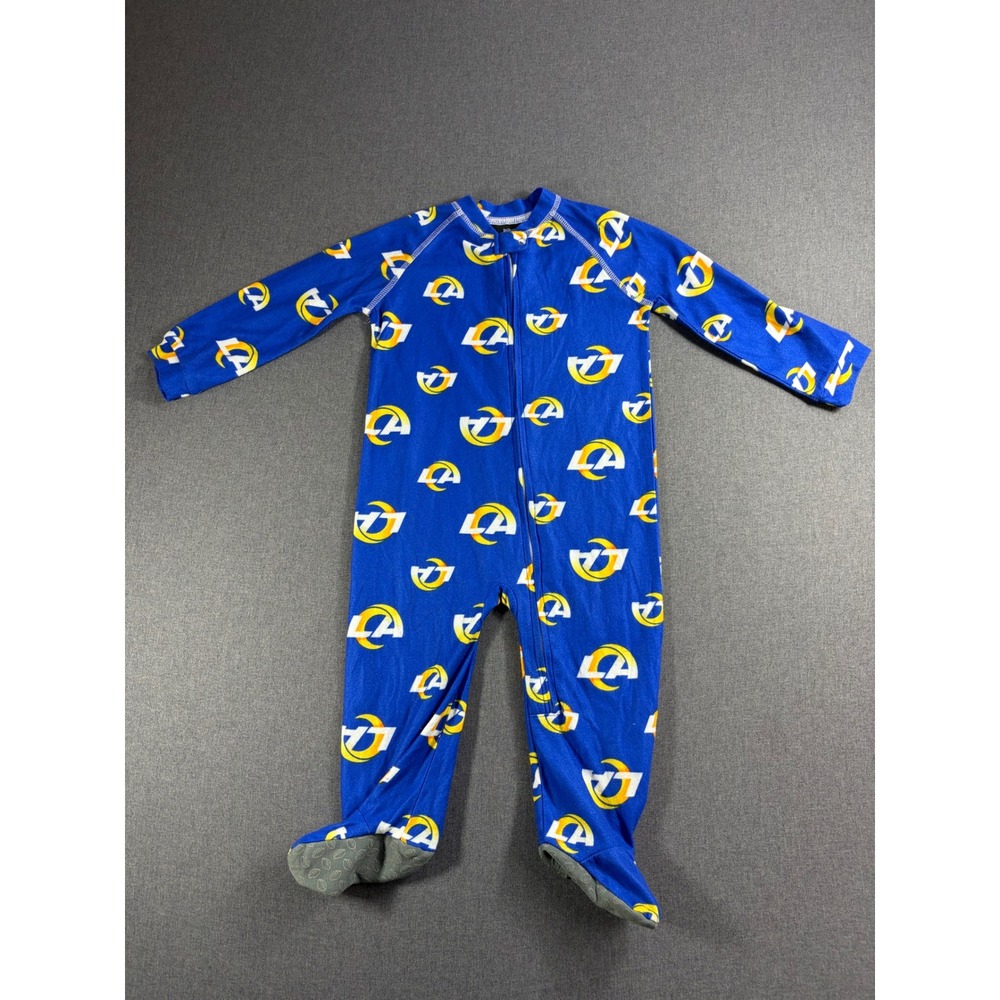 NFL Los Angeles Rams Toddler Footed Sleeper Blue 24M GPU-OS-F20-UG-09